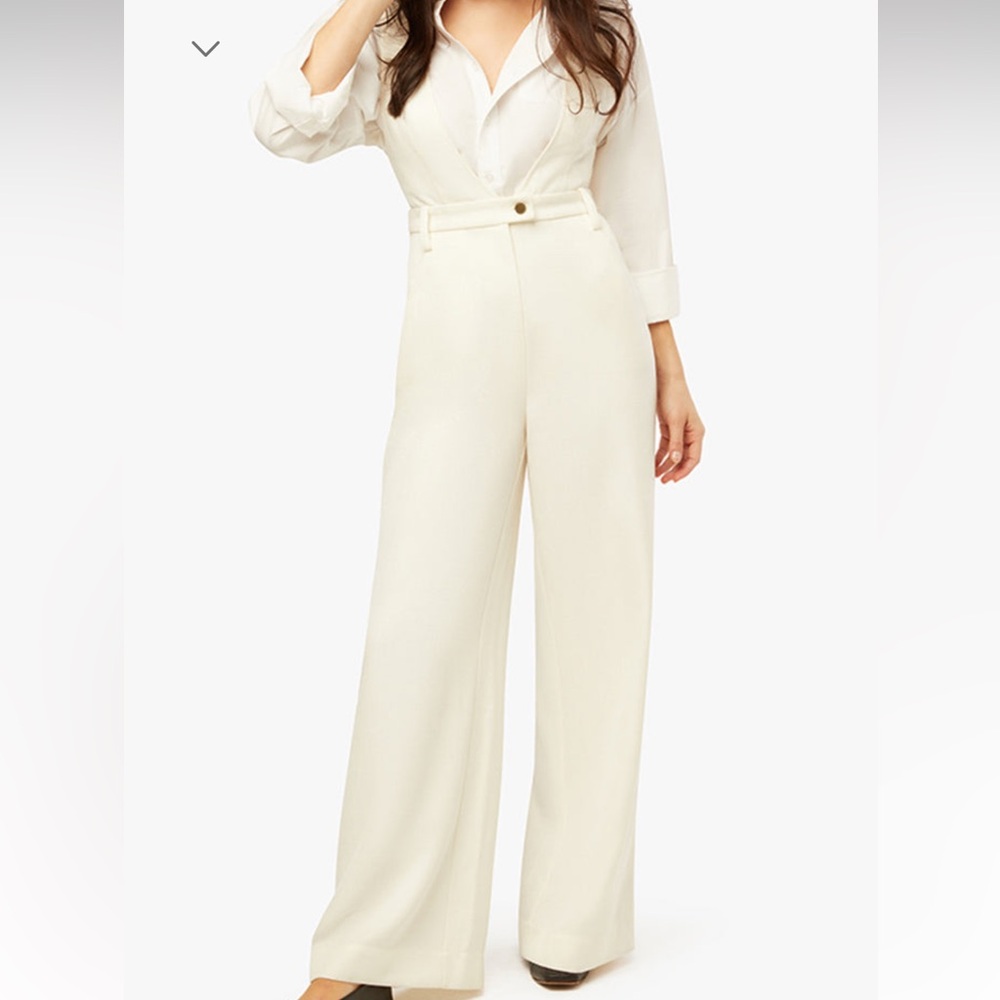WeWoreWhat deep v jumpsuit